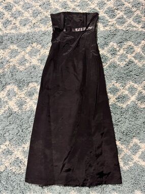 Formal Black Strapless Dress